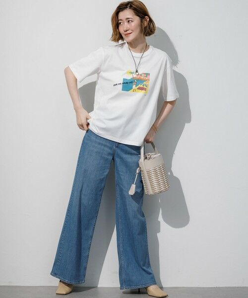 23区 / ニジュウサンク カットソー | Lauren Rolwing コラボ グラフィックプリント Tシャツ | 詳細5