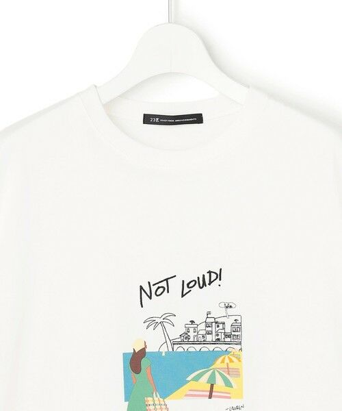 23区 / ニジュウサンク カットソー | Lauren Rolwing コラボ グラフィックプリント リラクシー Tシャツ | 詳細6