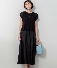 23区 / ニジュウサンク ロング・マキシ丈ワンピース | ニット レイヤード セットアップ ワンピース