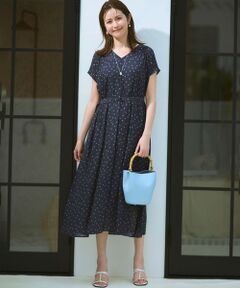 23区 / ニジュウサンク ロング・マキシ丈ワンピース | 【WEB&一部店舗限定】ドット フレアワンピース