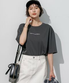 23区 / ニジュウサンク カットソー | ドロップショルダー メッセージ ロゴTシャツ