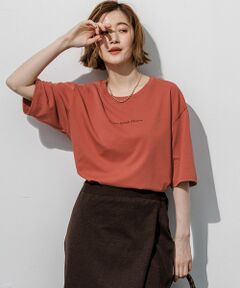 23区 / ニジュウサンク カットソー | ドロップショルダー メッセージ ロゴTシャツ