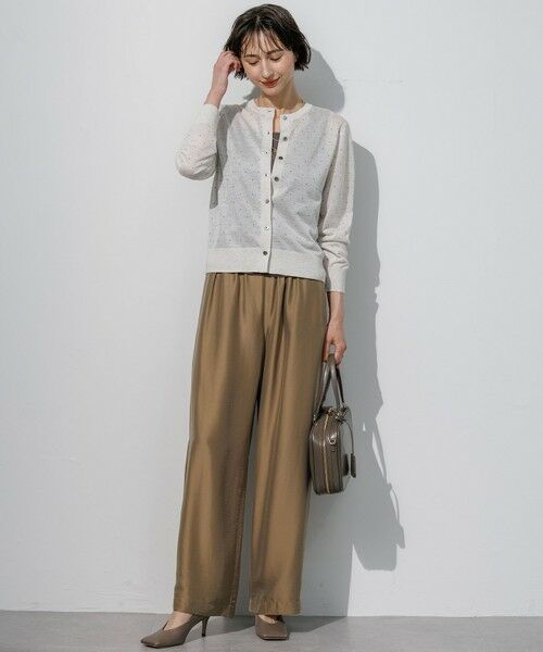 23区 / ニジュウサンク ニット・セーター | 【WEB&一部店舗限定カラーあり】シアードット クルーネック カーディガン | 詳細2