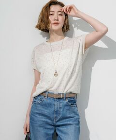 23区 / ニジュウサンク ニット・セーター | 【WEB&一部店舗限定カラーあり】シアードット フレンチスリーブ ニット