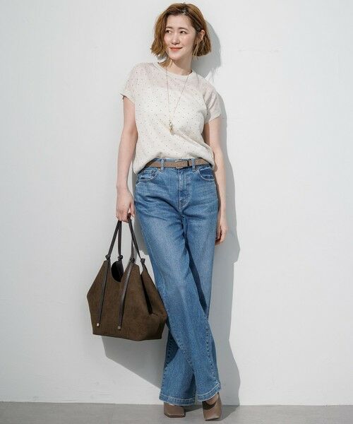 23区 / ニジュウサンク ニット・セーター | 【WEB&一部店舗限定カラーあり】シアードット フレンチスリーブ ニット | 詳細2