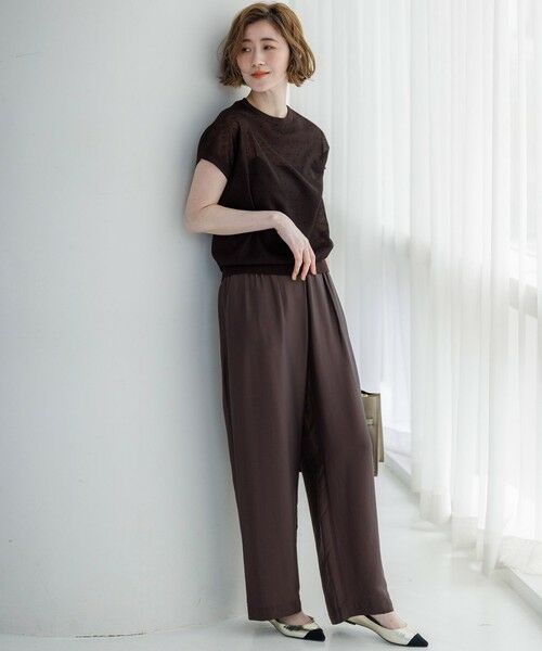 23区 / ニジュウサンク ニット・セーター | 【WEB&一部店舗限定カラーあり】シアードット フレンチスリーブ ニット | 詳細6