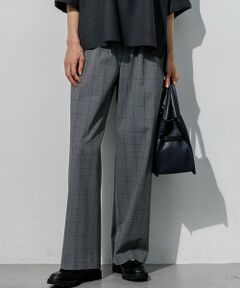 23区 / ニジュウサンク その他パンツ | ドライ2WAYストレッチ チェックワイド パンツ
