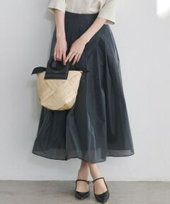 【Oggi掲載】シアーメモリータフタフレア スカート