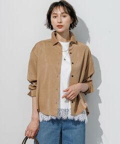 23区 / ニジュウサンク シャツ・ブラウス | 【一部先行予約】スエーディーサテン バックドレープデザイン シャツ