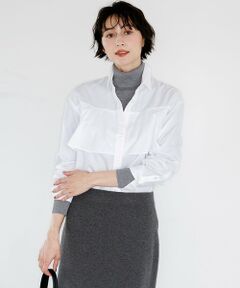 23区 / ニジュウサンク シャツ・ブラウス | CANCLINI ラッフルフレア ブラウス