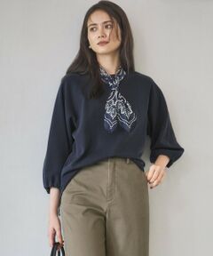 23区 / ニジュウサンク カットソー | 【SLOW/一部店舗限定】ライトダンボール バルーン袖プルオーバー