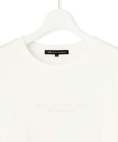 23区 / ニジュウサンク カットソー | リラクシーシルエット ロゴ刺繍 ロング Tシャツ | 詳細9