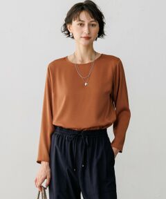 23区 / ニジュウサンク カットソー | サテン ロングスリーブ Tシャツ