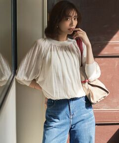23区 / ニジュウサンク ニット・セーター | シアーギャザープルオーバー ニット
