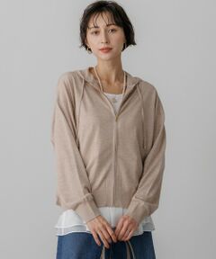 23区 / ニジュウサンク パーカー | オータムシャイニー ニット パーカー