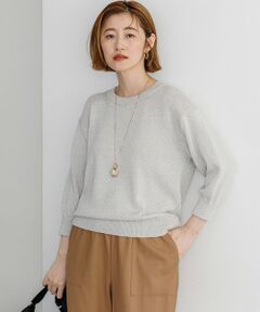 23区 / ニジュウサンク ニット・セーター | コットンストレッチルレックス  パフスリーブ ラメ ニット