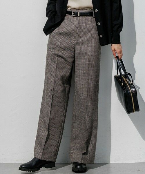 23区 / ニジュウサンク その他パンツ | BALLIクラシックウールクロス ワイドパンツ（ライトグレー系）
