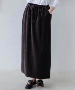 23区 / ニジュウサンク ミニ・ひざ丈スカート | ベロア ナロースカート