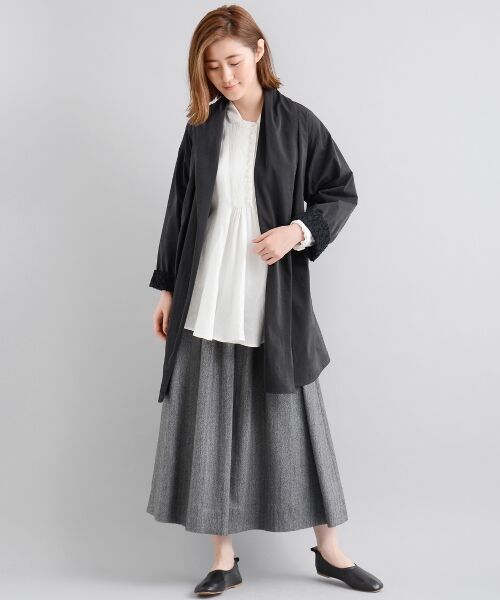 ＊＊NIMES / ニーム その他アウター | タフタ撥水 ドレープカラーコート | 詳細10