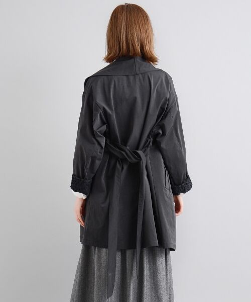 ＊＊NIMES / ニーム その他アウター | タフタ撥水 ドレープカラーコート | 詳細3