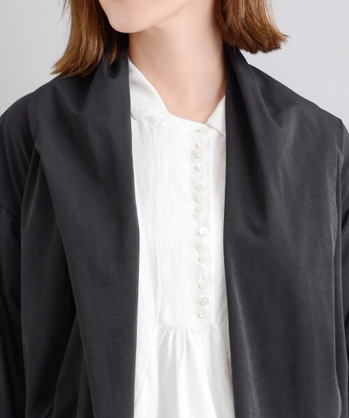 ＊＊NIMES / ニーム その他アウター | タフタ撥水 ドレープカラーコート | 詳細4