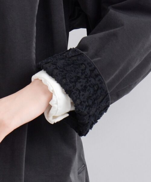 ＊＊NIMES / ニーム その他アウター | タフタ撥水 ドレープカラーコート | 詳細5