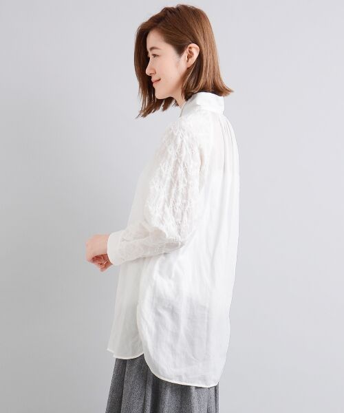 ＊＊NIMES / ニーム シャツ・ブラウス | ラミー/リヨセルローン 刺しゅうブラウス | 詳細2