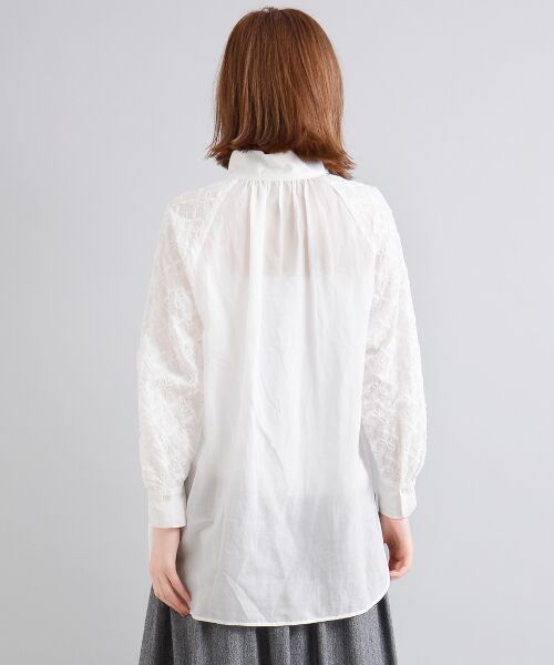 ＊＊NIMES / ニーム シャツ・ブラウス | ラミー/リヨセルローン 刺しゅうブラウス | 詳細3