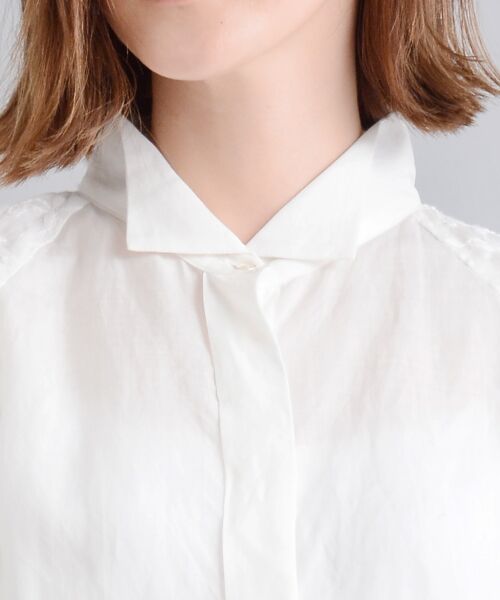 ＊＊NIMES / ニーム シャツ・ブラウス | ラミー/リヨセルローン 刺しゅうブラウス | 詳細4