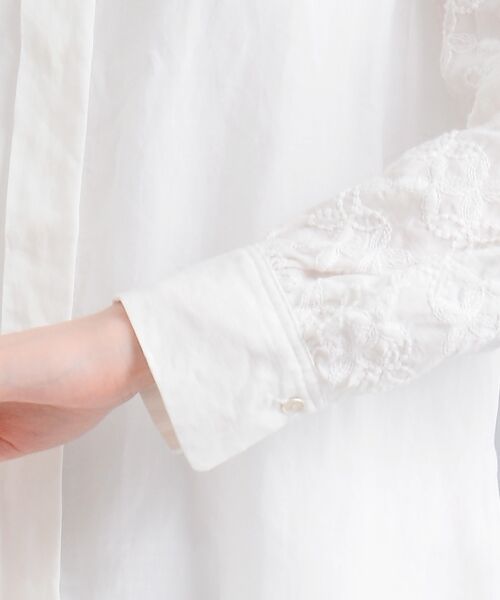 ＊＊NIMES / ニーム シャツ・ブラウス | ラミー/リヨセルローン 刺しゅうブラウス | 詳細5
