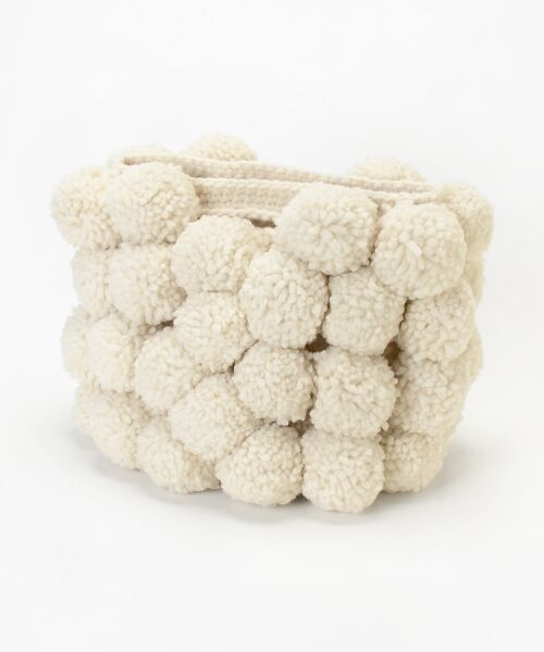 ＊＊NIMES / ニーム マフラー・ショール・スヌード・ストール | PERU KNIT ポンポンBAG S（オフ）