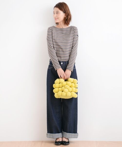 ＊＊NIMES / ニーム マフラー・ショール・スヌード・ストール | PERU KNIT ポンポンBAG S | 詳細1