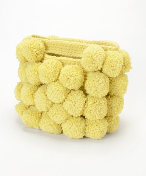 ＊＊NIMES / ニーム マフラー・ショール・スヌード・ストール | PERU KNIT ポンポンBAG S | 詳細2