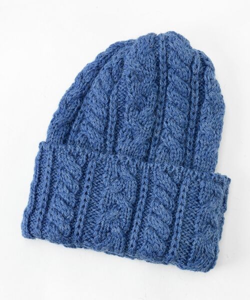 ＊＊NIMES / ニーム マフラー・ショール・スヌード・ストール | HIGH LAND CLUB ニット帽（ブルー）