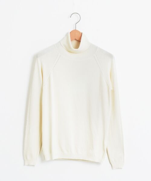 ＊＊NIMES / ニーム ニット・セーター | BELLISIMA タートル P/O（ホワイト）