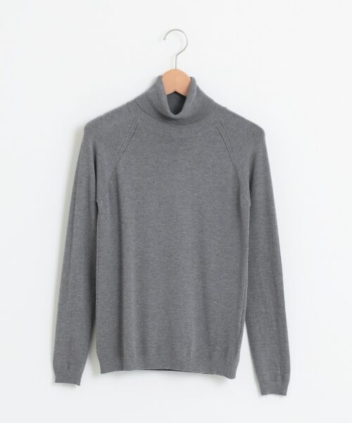 ＊＊NIMES / ニーム ニット・セーター | BELLISIMA タートル P/O（グレー）