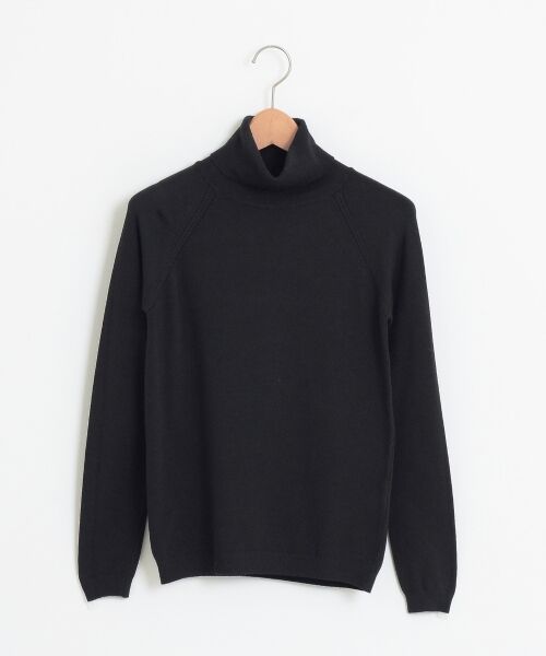 ＊＊NIMES / ニーム ニット・セーター | BELLISIMA タートル P/O（ブラック）