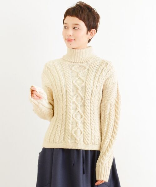 ＊＊NIMES / ニーム ニット・セーター | Guernsey Wollens タートルP/O | 詳細1