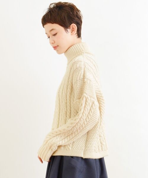 ＊＊NIMES / ニーム ニット・セーター | Guernsey Wollens タートルP/O | 詳細2