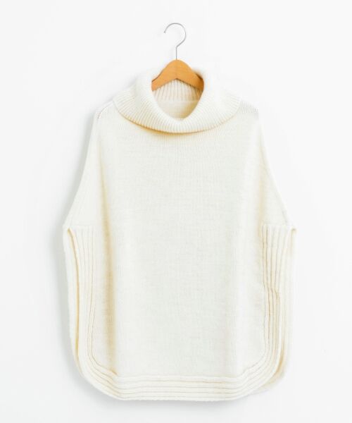 082　AGNONA　アニオナ　ホワイトカシミヤ　ポンチョ　コート　ニット 082 AGNONA アニオナ ホワイトカシミヤ ポンチョ コート ニット