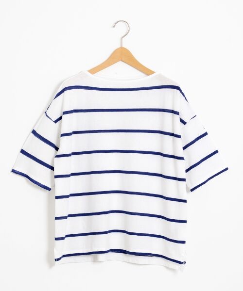 ＊＊NIMES / ニーム カットソー | C/R/Raボーダー ボートネックP/O（MIX1）