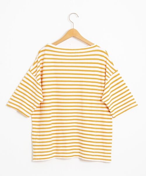 ＊＊NIMES / ニーム カットソー | C/R/Raボーダー ボートネックP/O | 詳細1