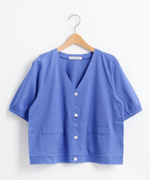 ＊＊NIMES / ニーム カットソー | 60/2シルケット天竺 半袖C/D（サックス）