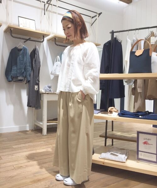 ＊＊NIMES / ニーム シャツ・ブラウス | Linen スクエアNブラウス | 詳細8