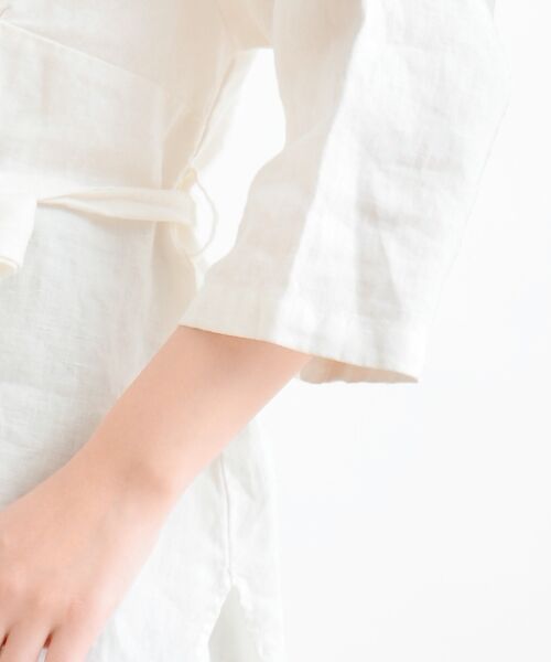＊＊NIMES / ニーム シャツ・ブラウス | 麻キャンバス ベルト付きBL | 詳細5