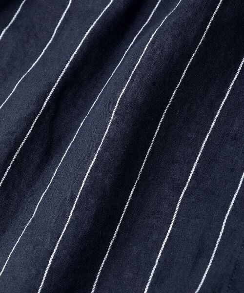 ＊＊NIMES / ニーム ミニ丈・ひざ丈ワンピース | Linen STRIPE ワークOP | 詳細7
