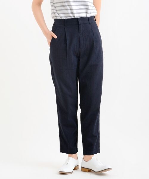 ＊＊NIMES / ニーム その他パンツ | ナチュラルムラチノ テーパードPT（ネイビー）