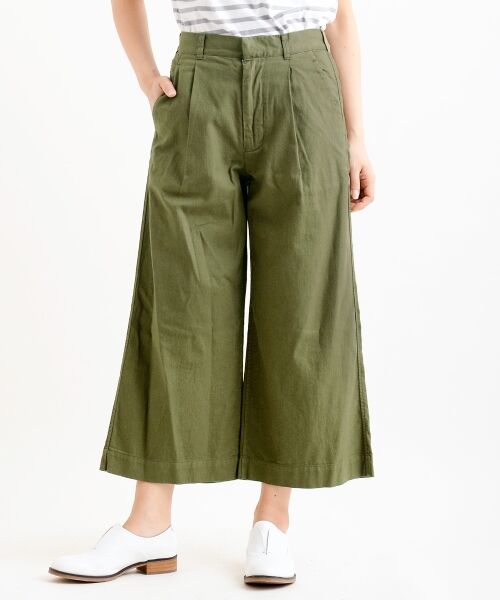 ＊＊NIMES / ニーム その他パンツ | ナチュラルムラチノ ガウチョPT（カーキ）