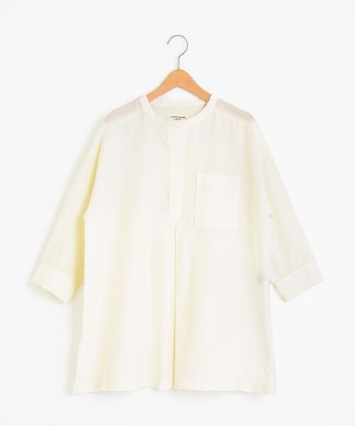 ＊＊NIMES / ニーム シャツ・ブラウス | 綿シルク チュニック（オフ）
