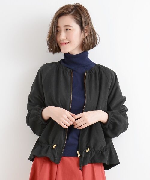 Rページです♡ セール】 デニムキルティングノーカラーブルゾン （ブルゾン